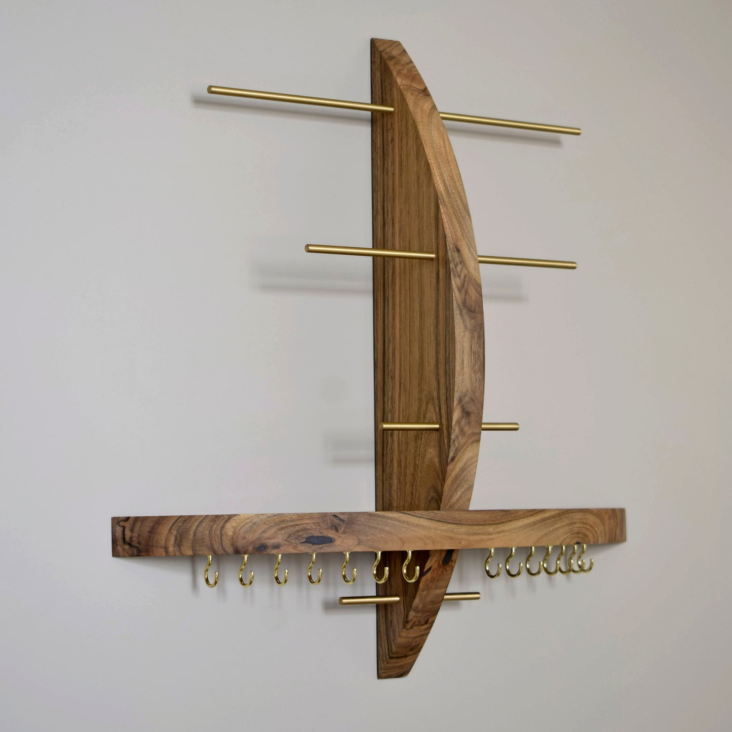 Walnut Jewelry Stand