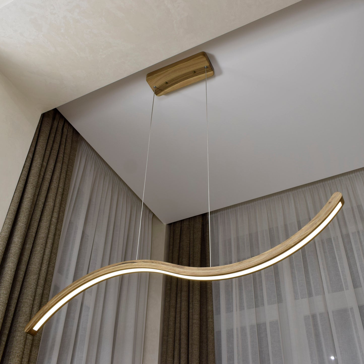 wood light fixture
