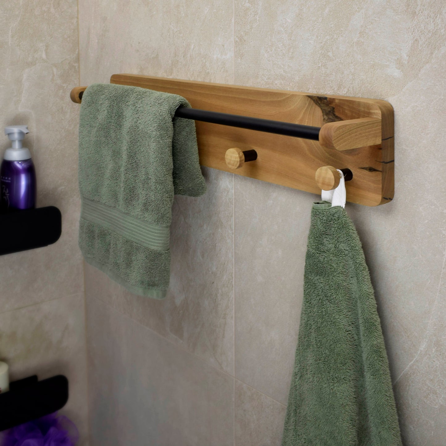 Walnut Towel Holder