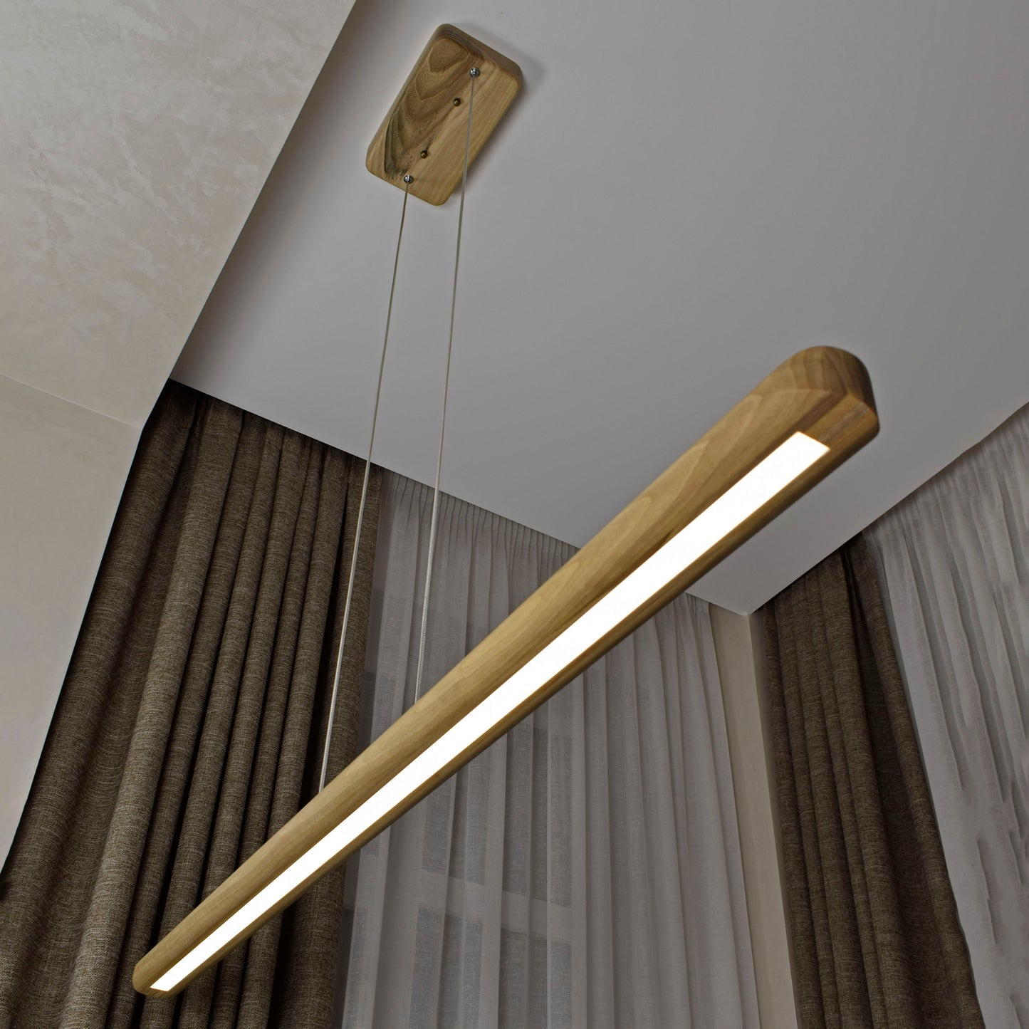 wood haging lamp