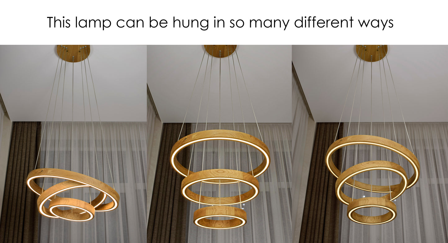 Solis Wooden Round Сhandelier