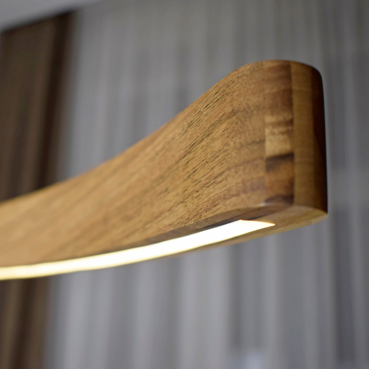 wood chandelier