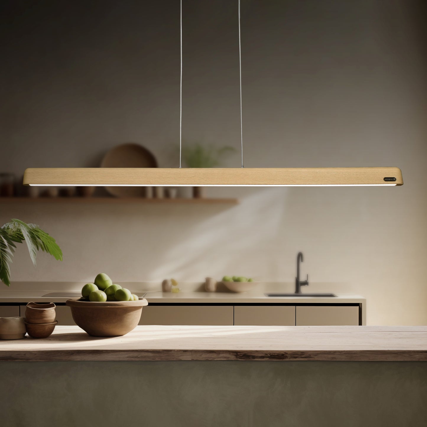 Gilbert Wood Linear Pendant Light