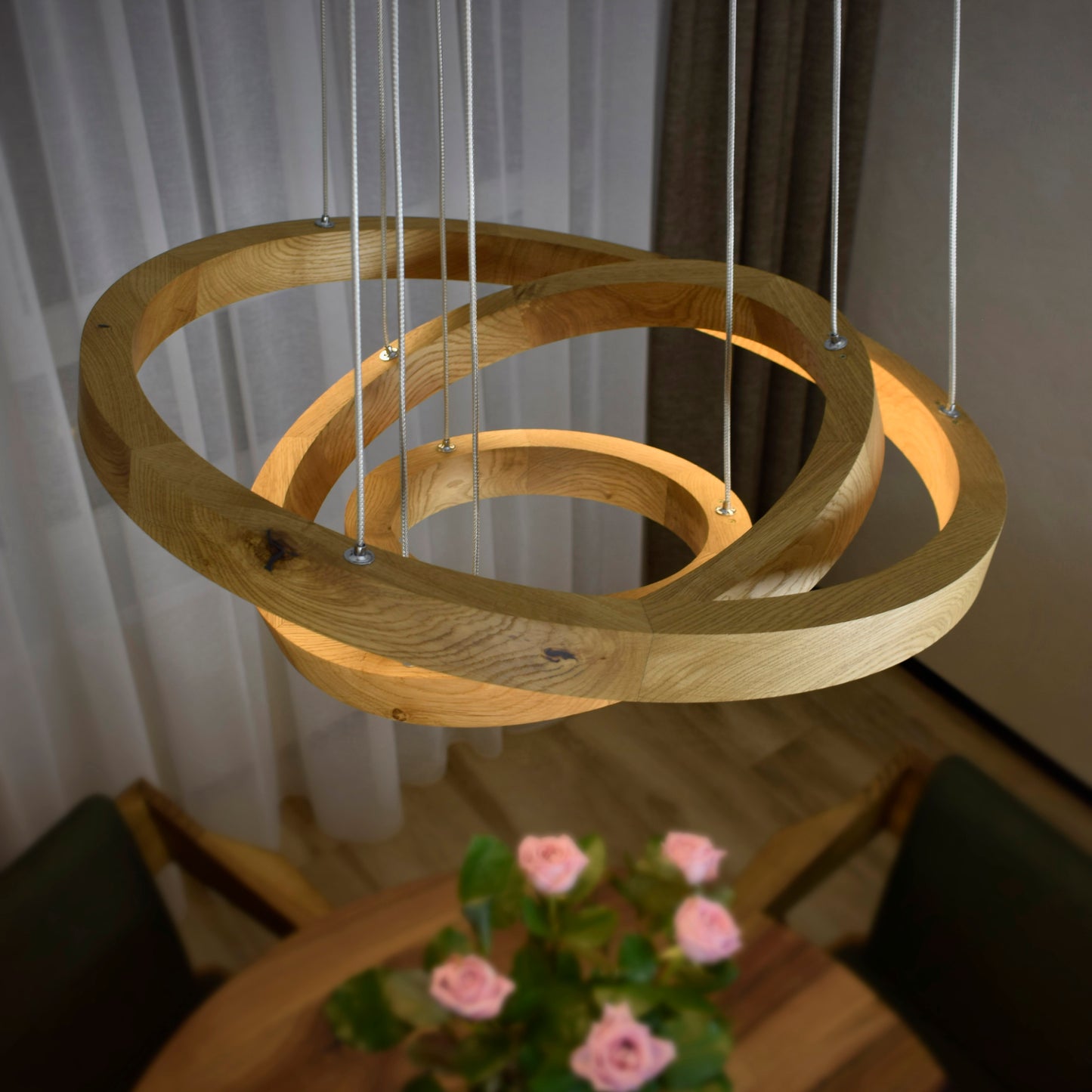 round large chandelier