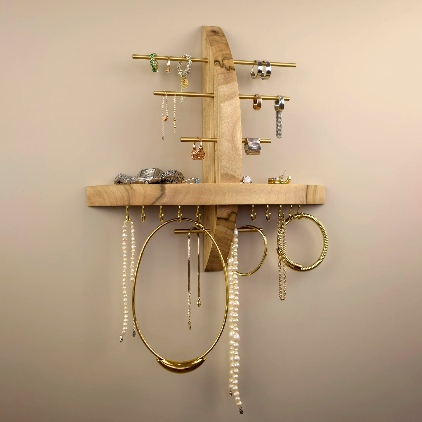 Wooden Jewelry Organizer