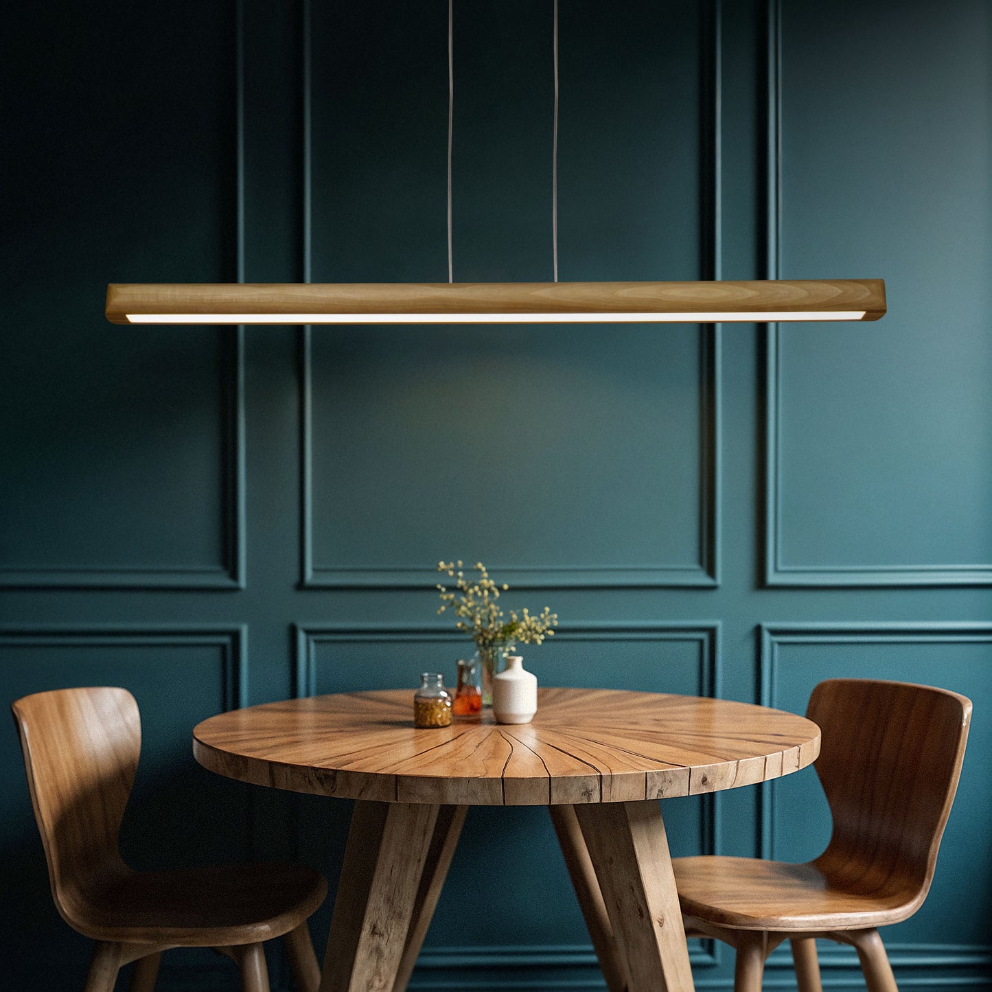 Astra Wood Linear Hanging Light