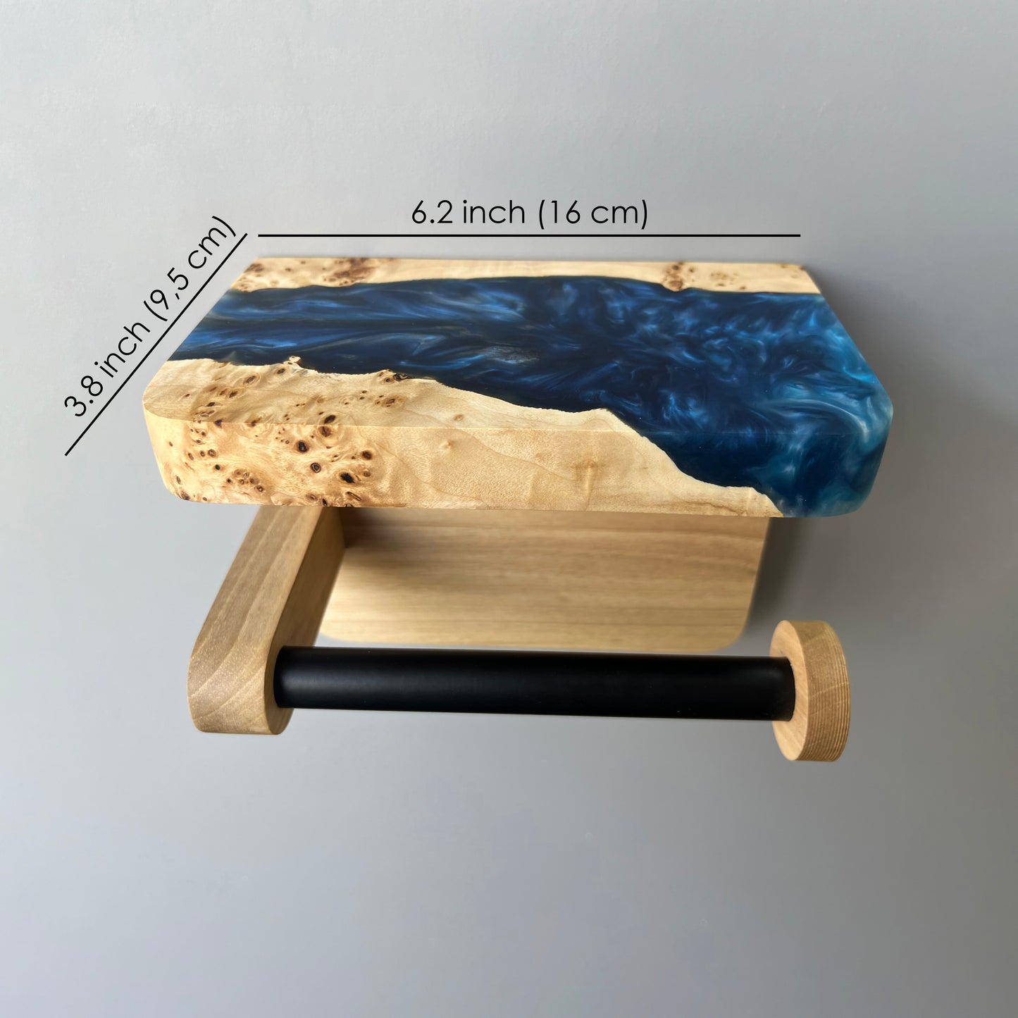 Roll Holder with Phone Shelf
