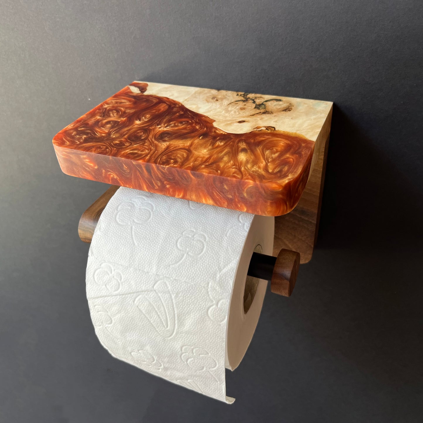 Roll Holder with Phone Shelf