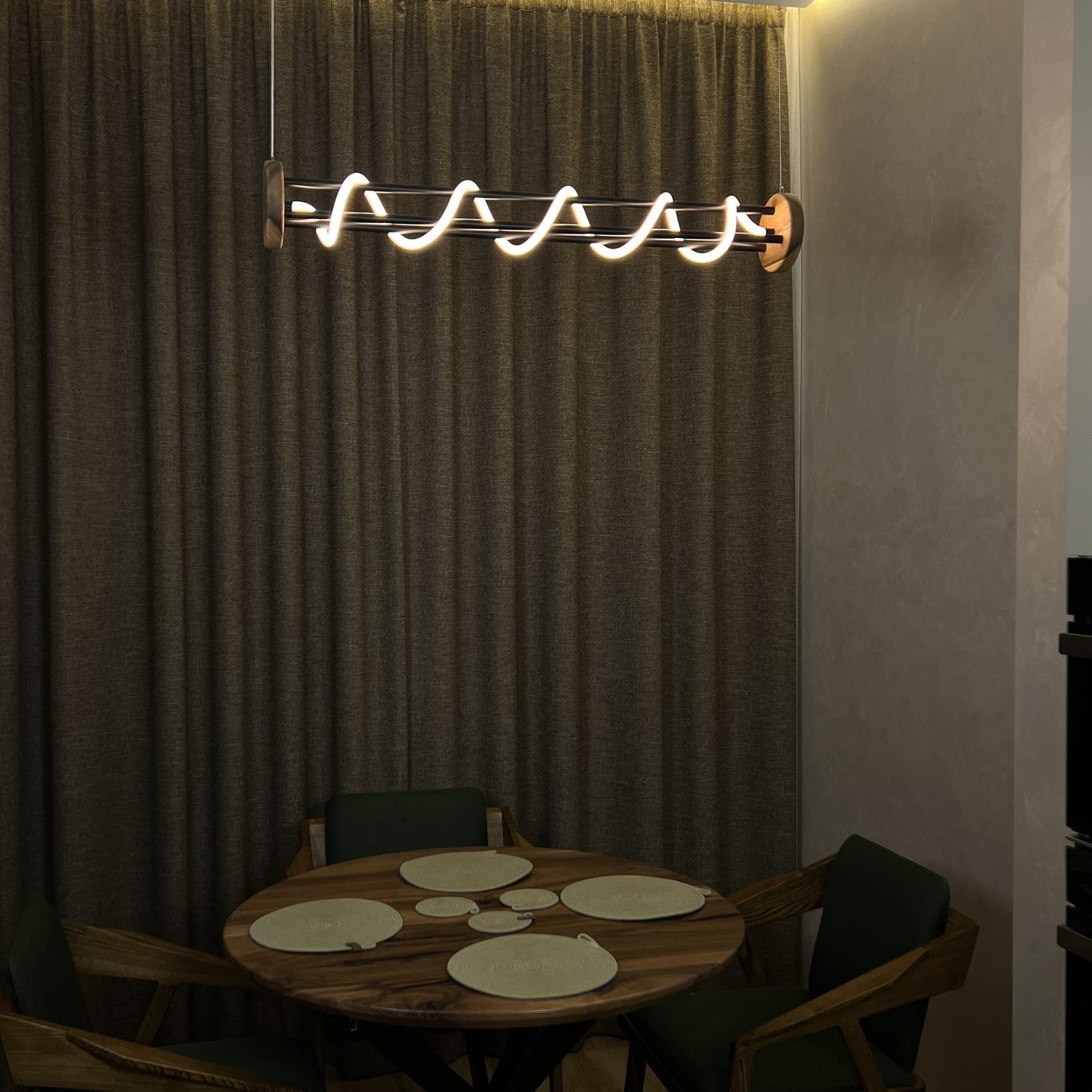 Allen Black Hanging Chandelier