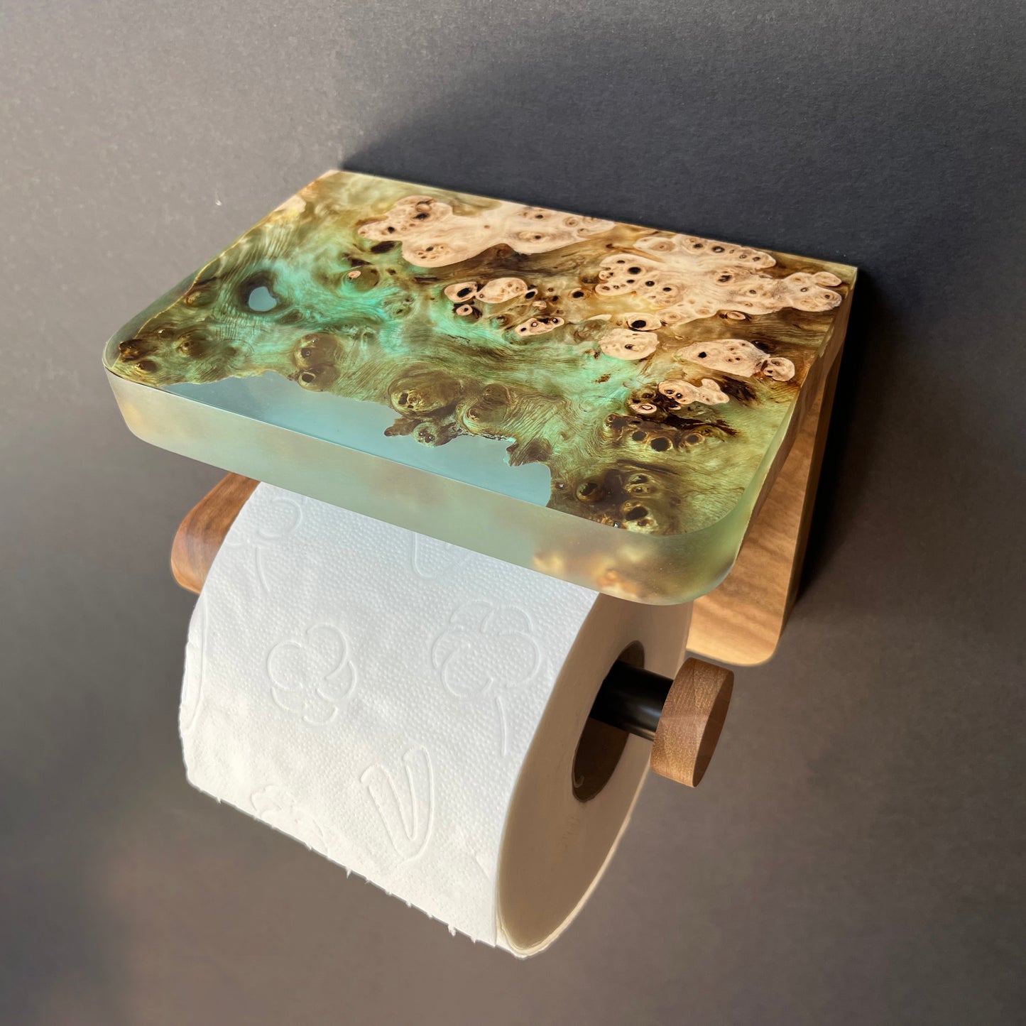 Roll Holder with Phone Shelf