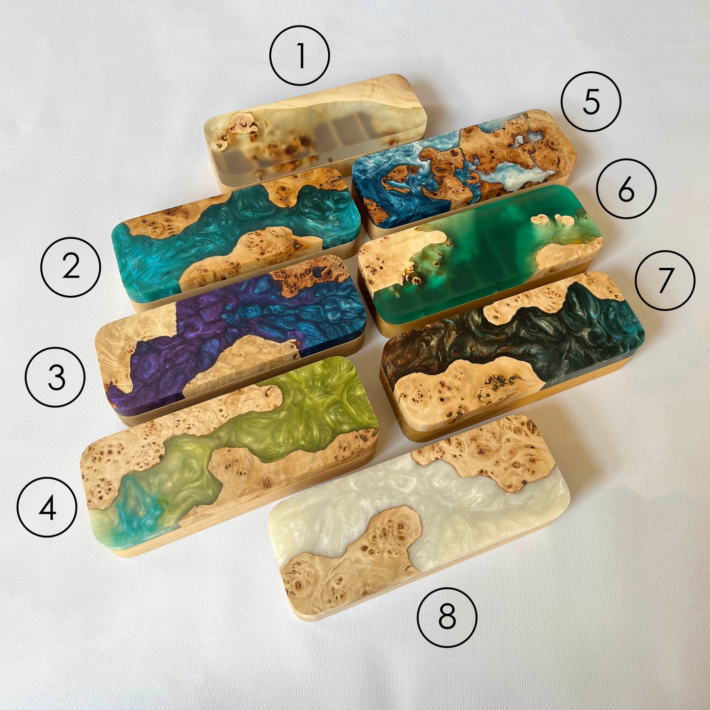 Epoxy & Wooden Pill Box