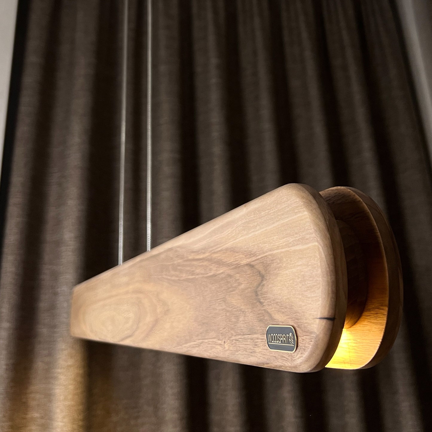 Atlanta Wood Linear Kronleuchter für Esszimmer
