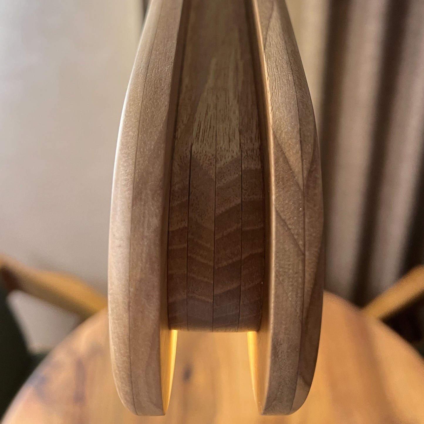 Atlanta Wood Linear Kronleuchter für Esszimmer