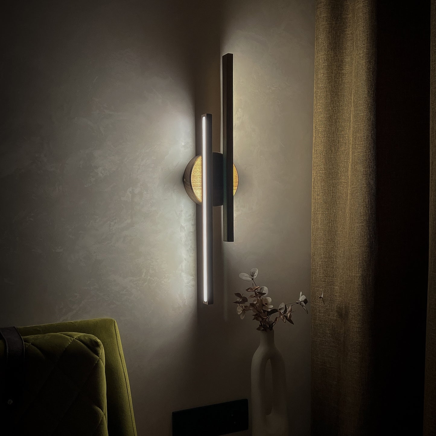 Midland Wooden Wall Light