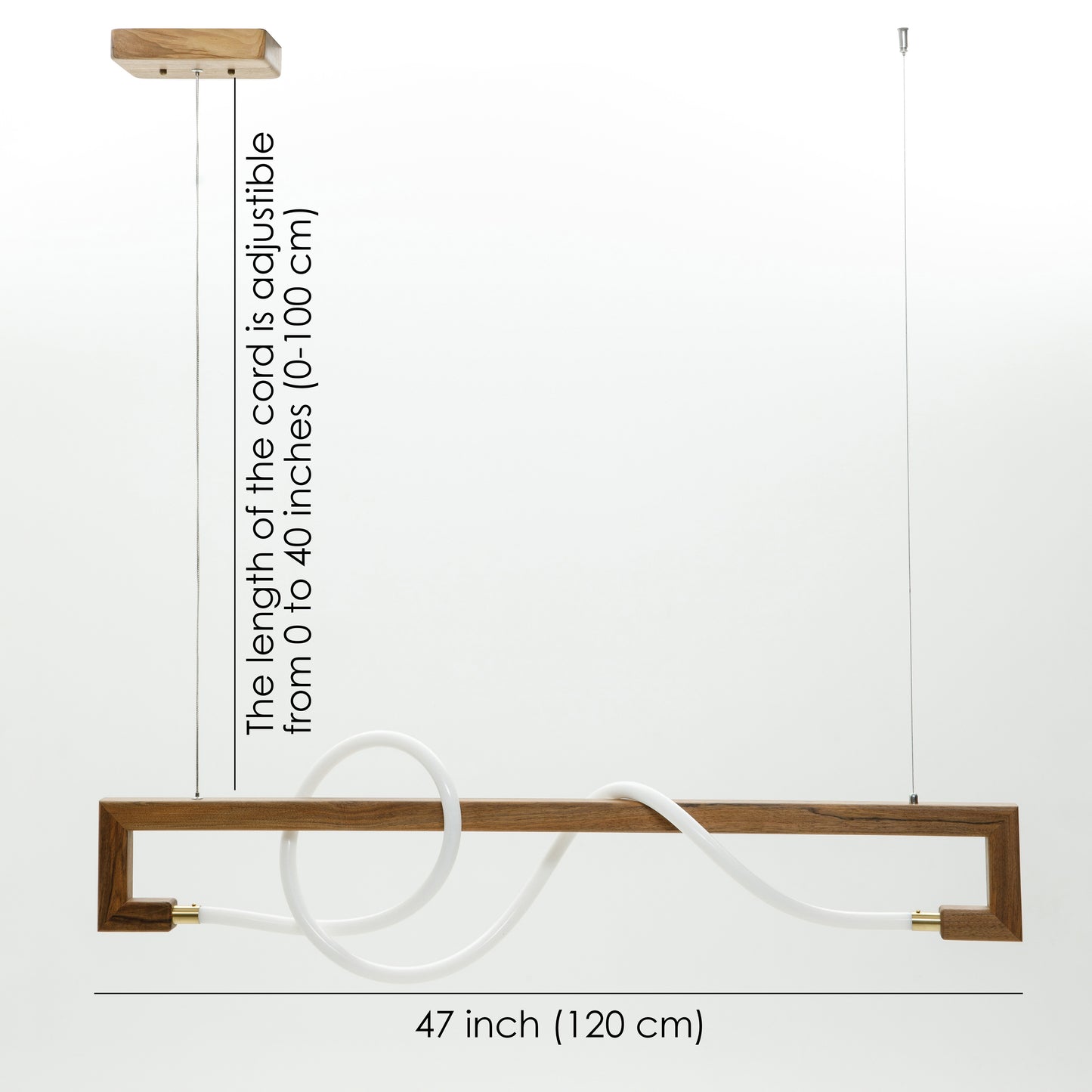 Dimensions of a wooden chandelier Arvin