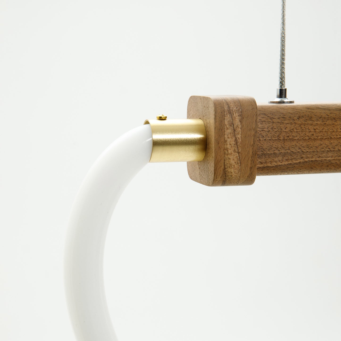 combination of wood and real brass