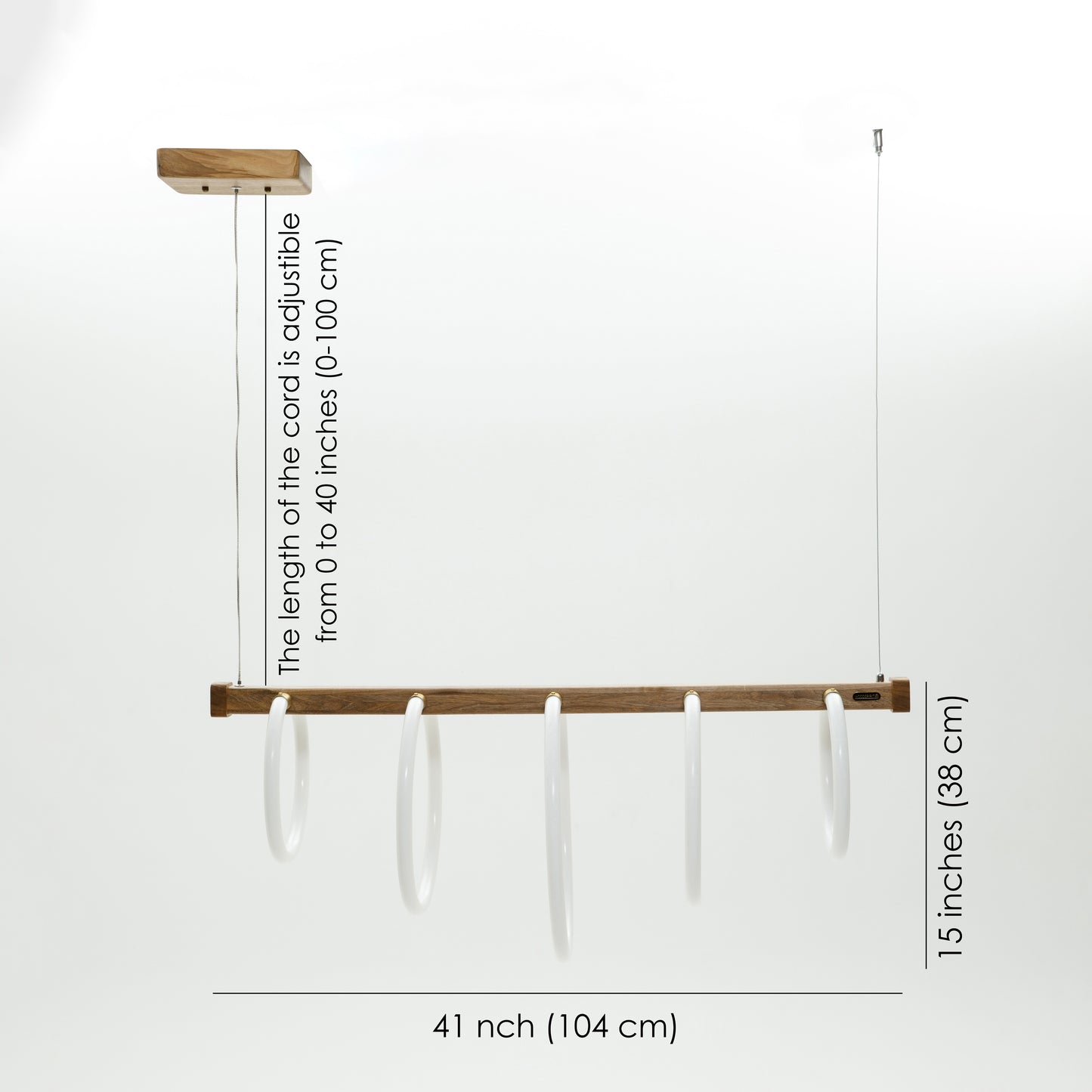 Dimensions fo the pendant light Jersey