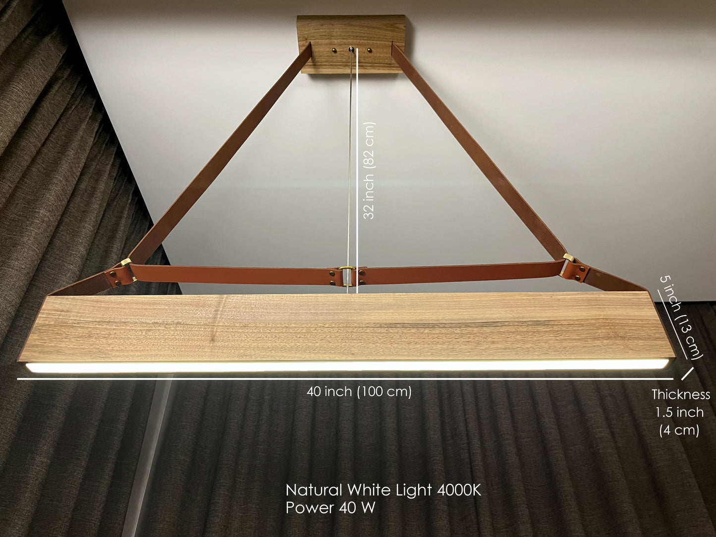 the dimensions of the chandelier