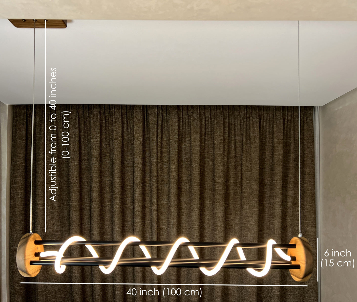Allen Black Hanging Chandelier