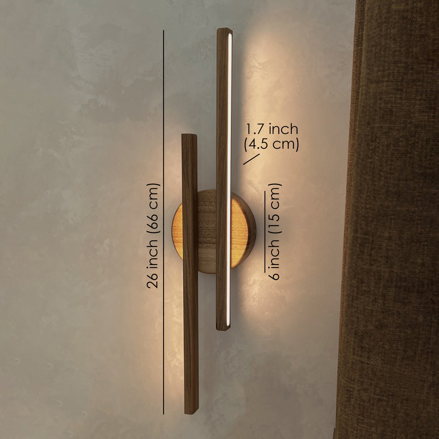 Midland Wooden Wall Light