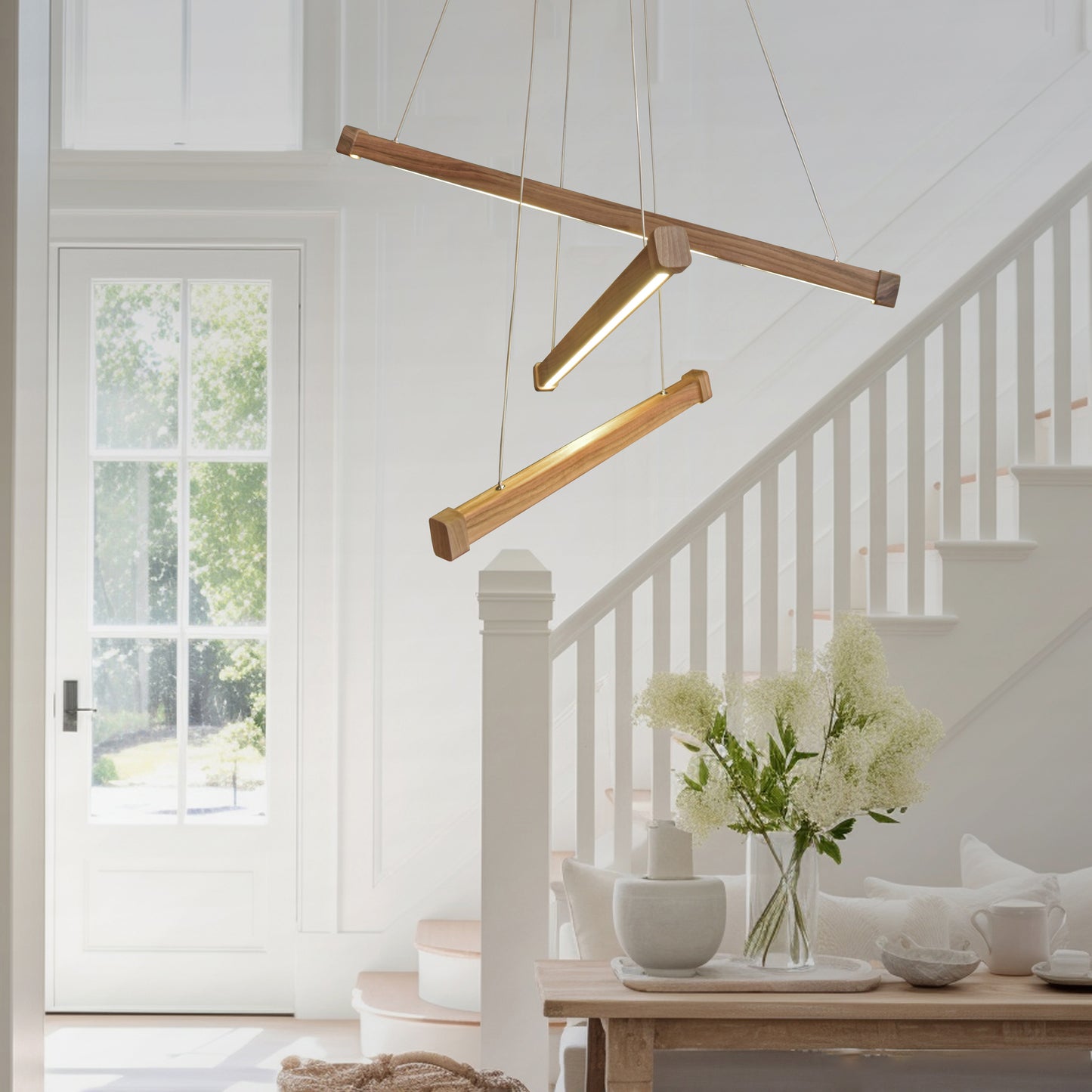 wooden pendant light