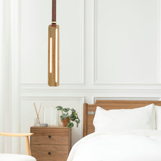 Vinona Wooden Hanging Led Sconce for bedroom