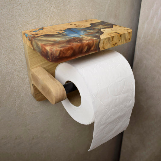 Roll Holder with Phone Shelf