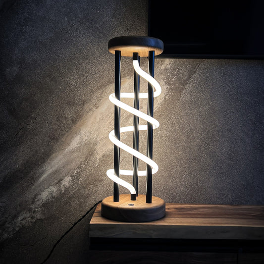 Wooden Dimmable Table Lamp New York