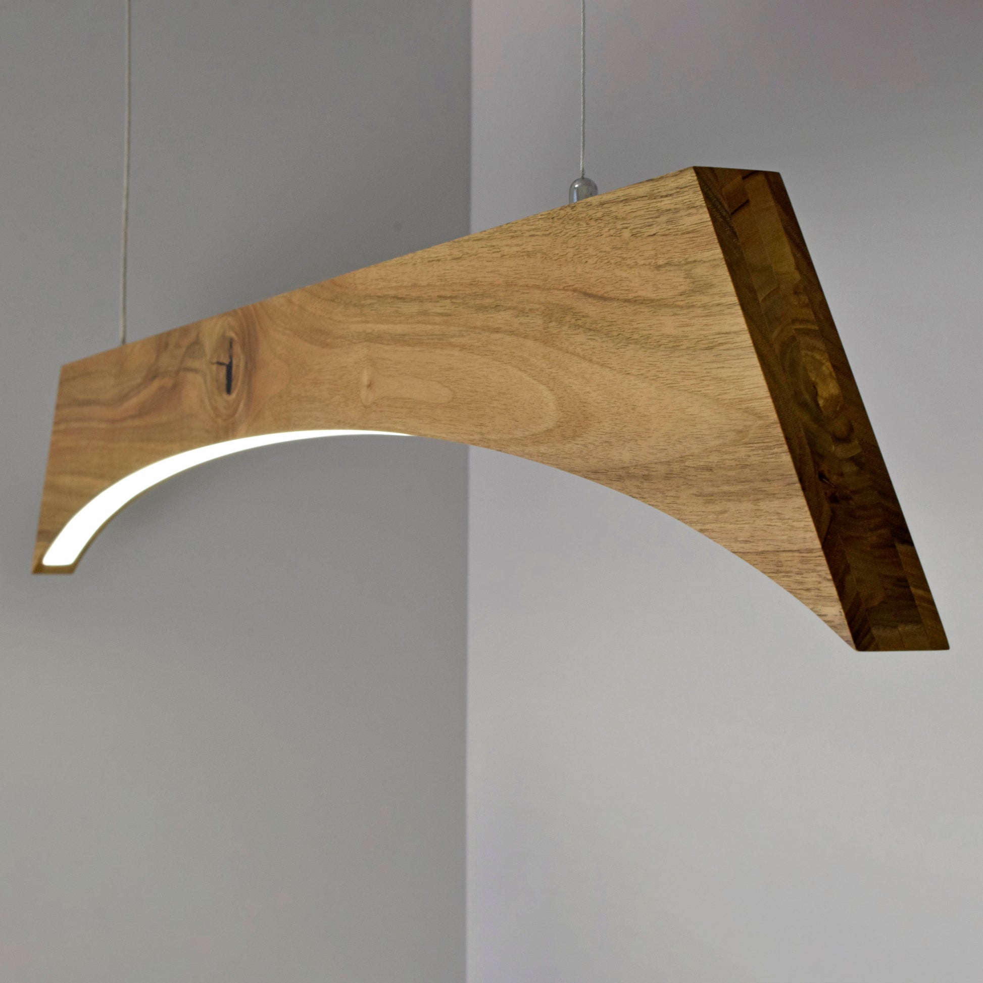 wood pendant light