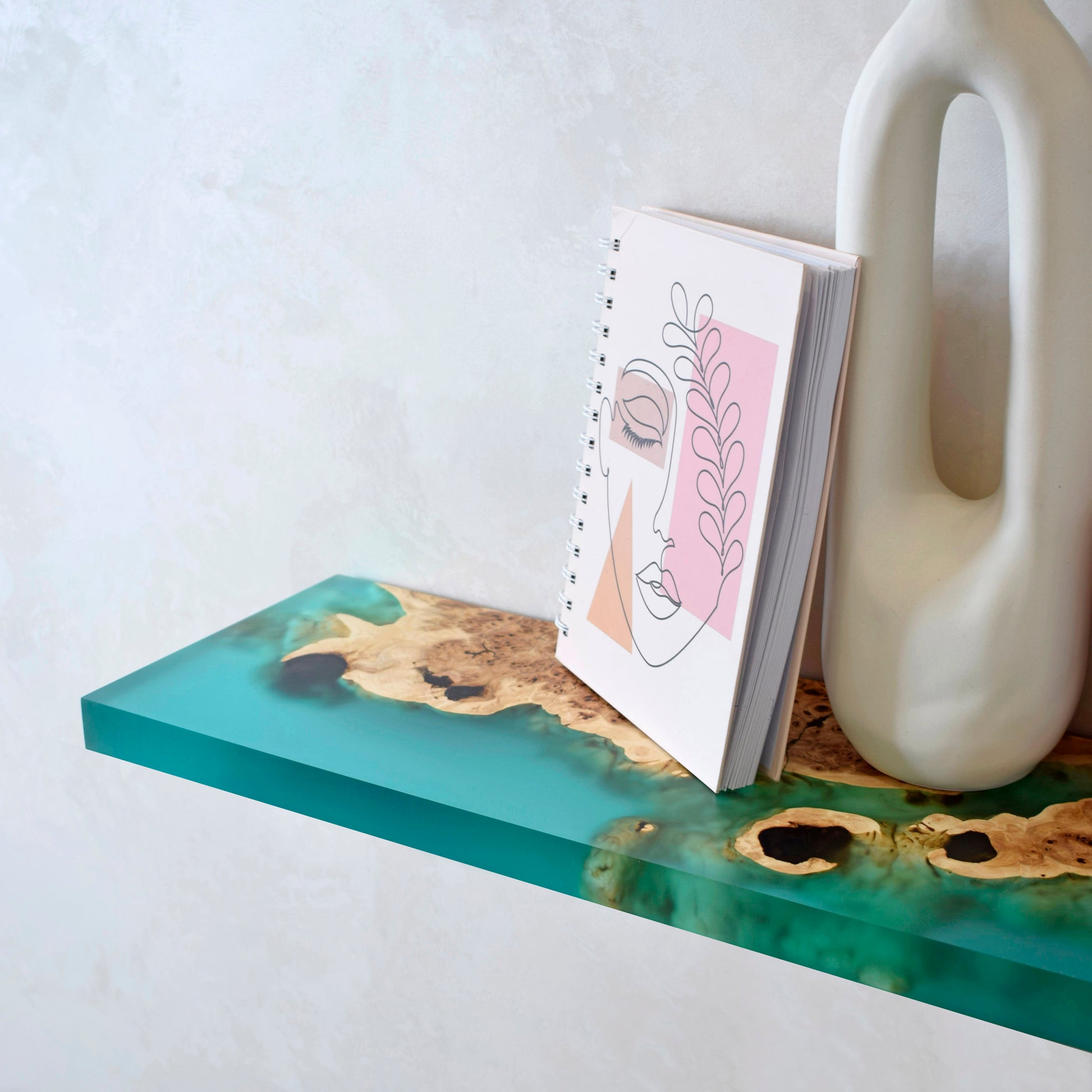 Handcrafted floating shelf