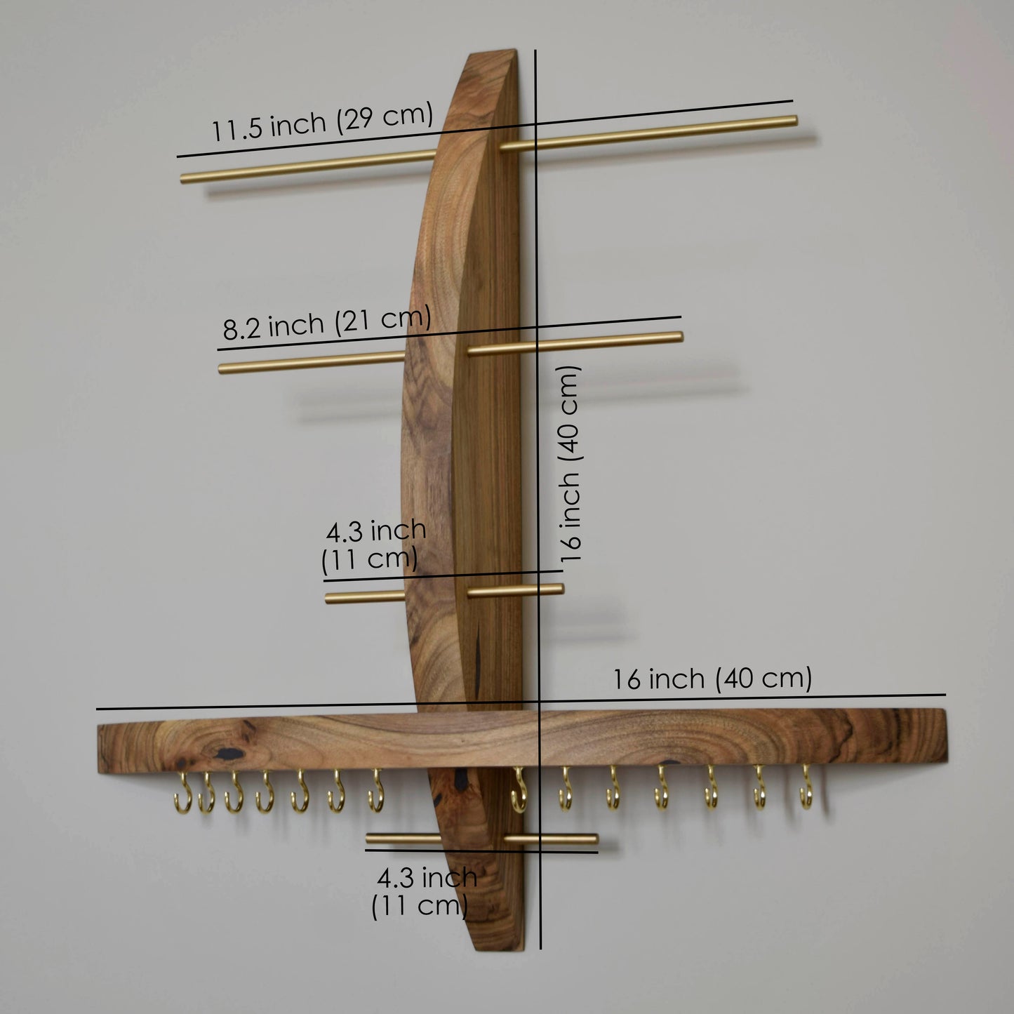 Walnut Jewelry Stand