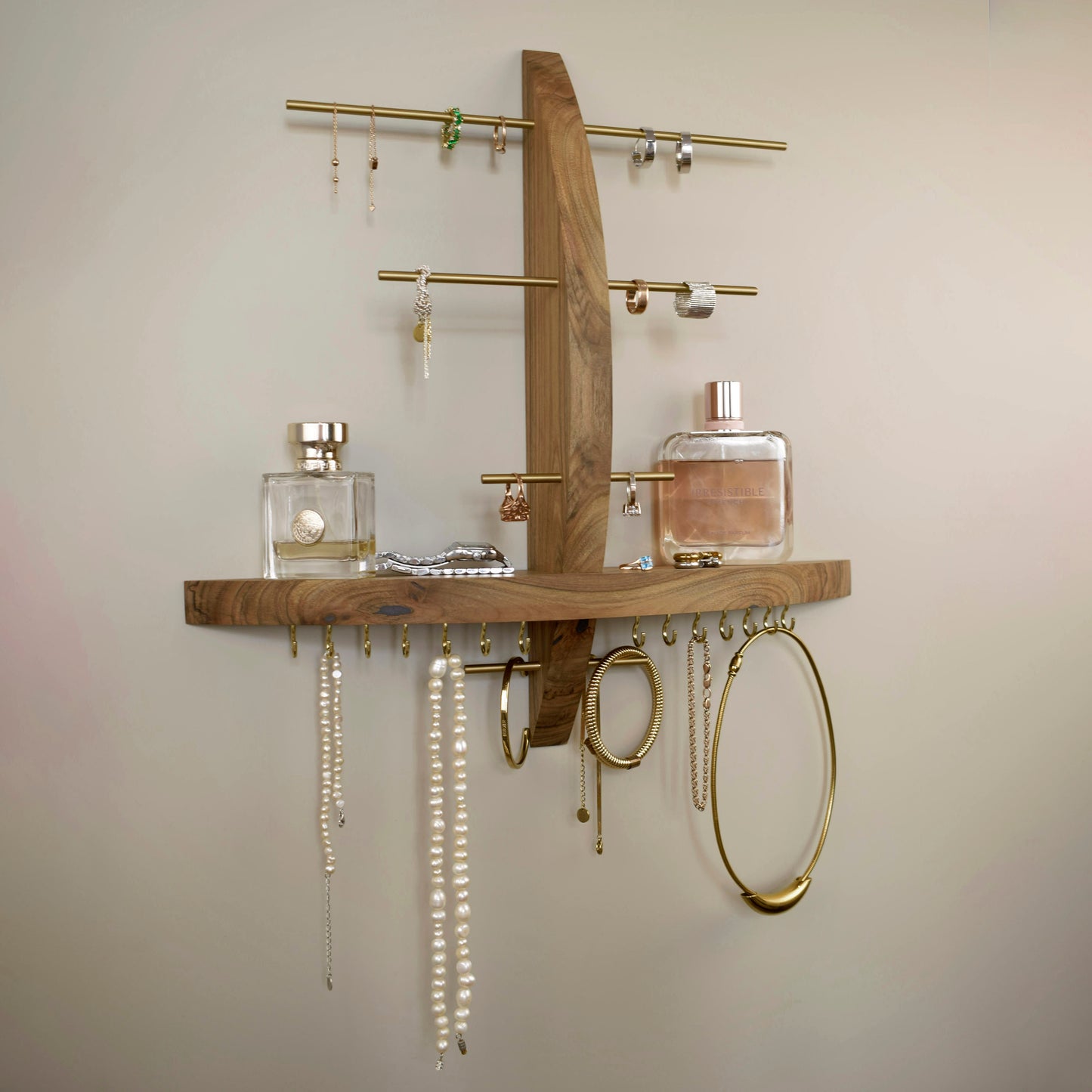 Walnut Jewelry Stand