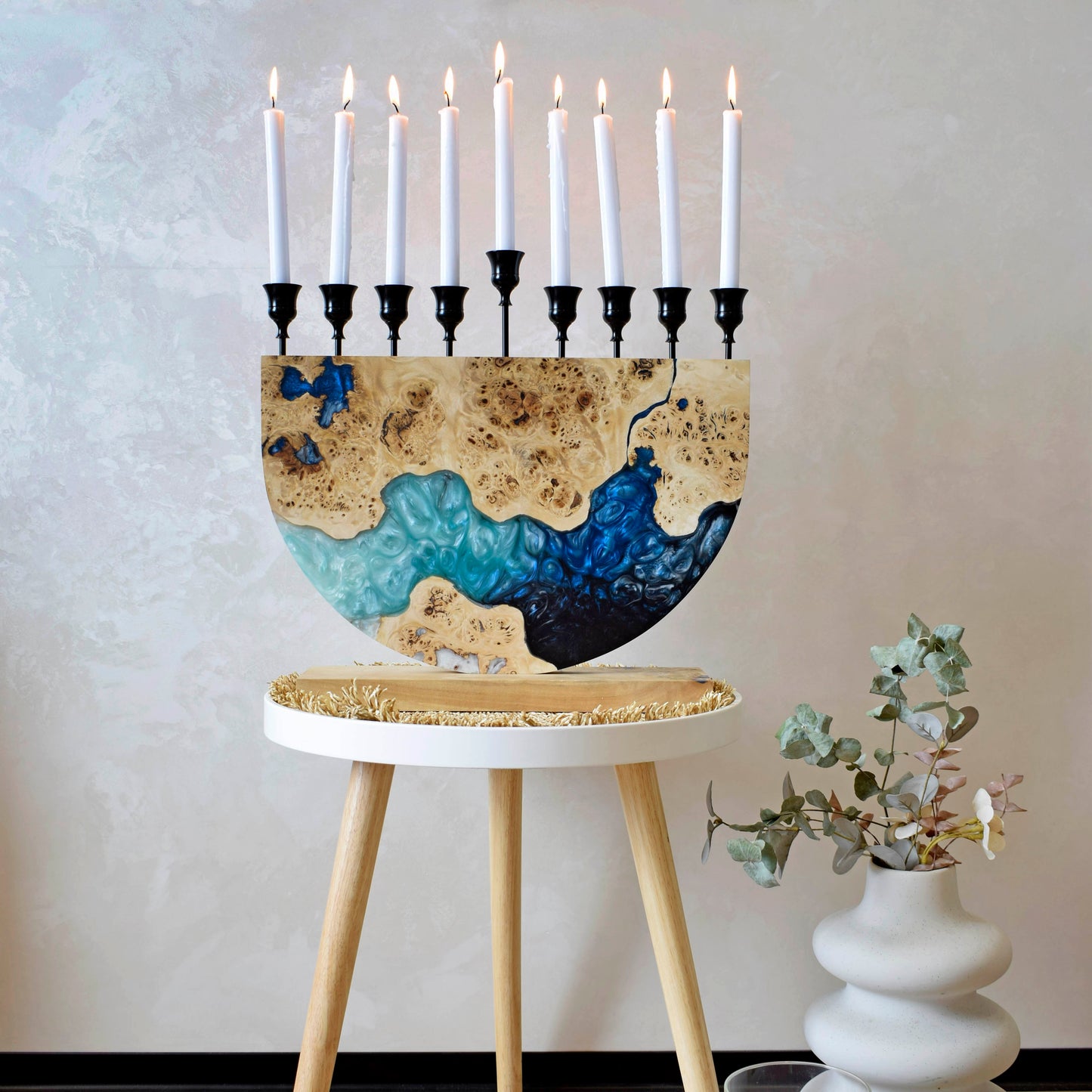 Handcrafted Menorah for Hanukkah