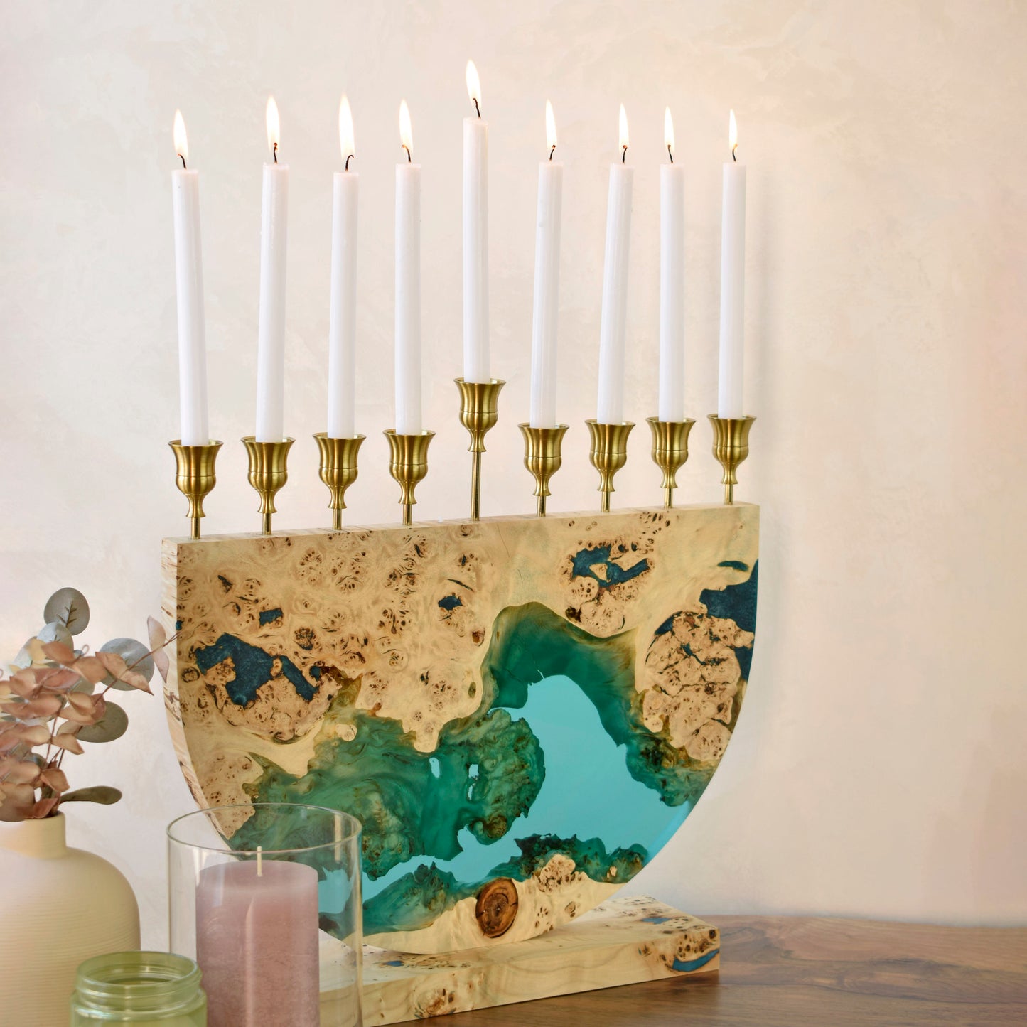 Handcrafted Menorah for Hanukkah