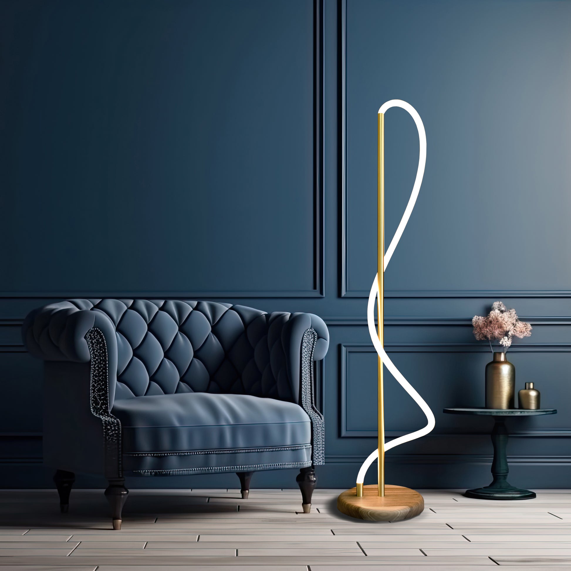 Chester Led Сorner Floor Lamp