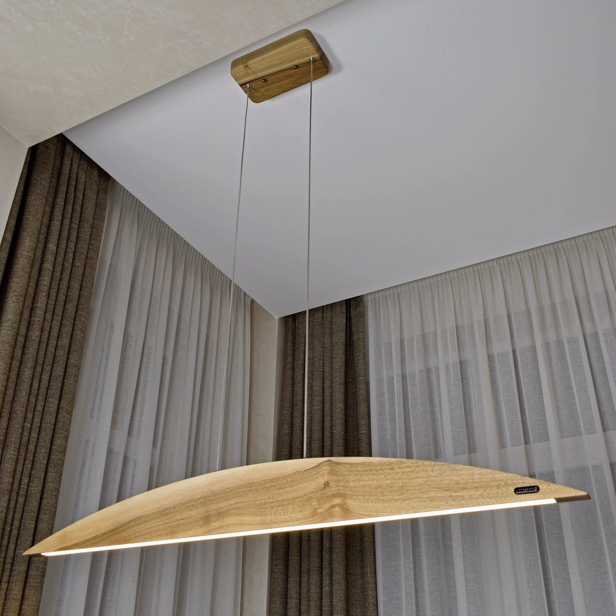 Gilbert Wood Linear Pendant Light