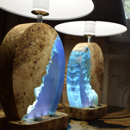 epoxy resin wood lamp