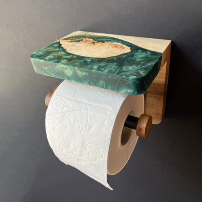 Roll Holder with Phone Shelf