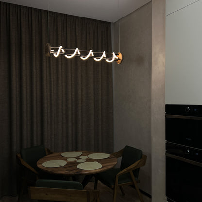 Allen Black Hanging Chandelier for the kitchen