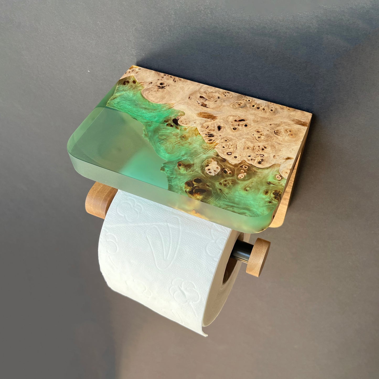 Roll Holder with Phone Shelf