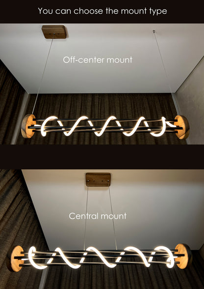 Allen Black Hanging Chandelier