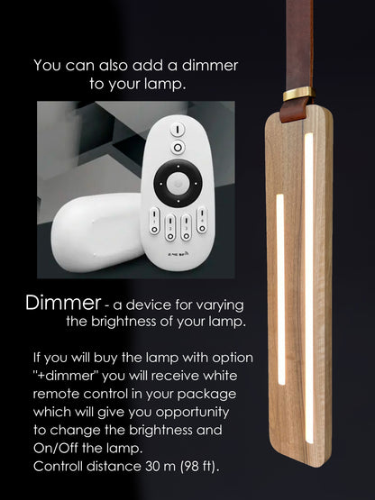 Additional addition of a dimmer to the lamp