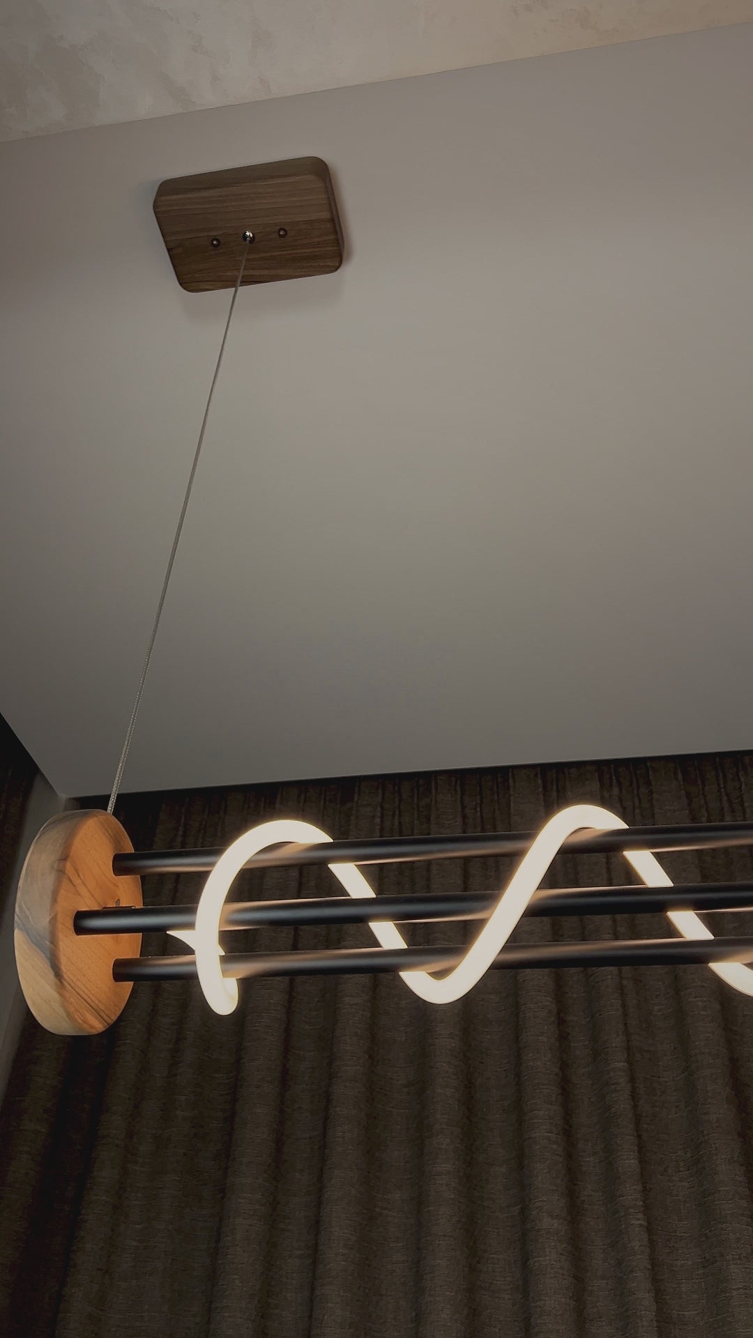 video review of the Allen hanging chandelier