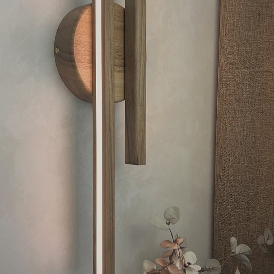 Video about this unique handmade sconce