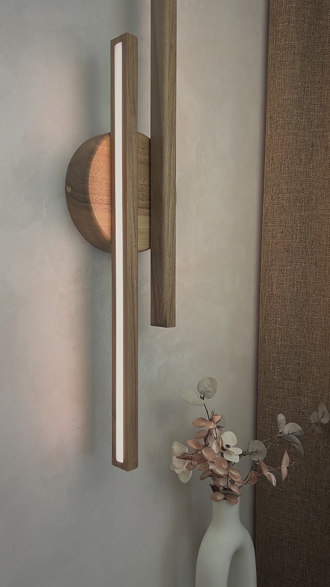 Video about this unique handmade sconce