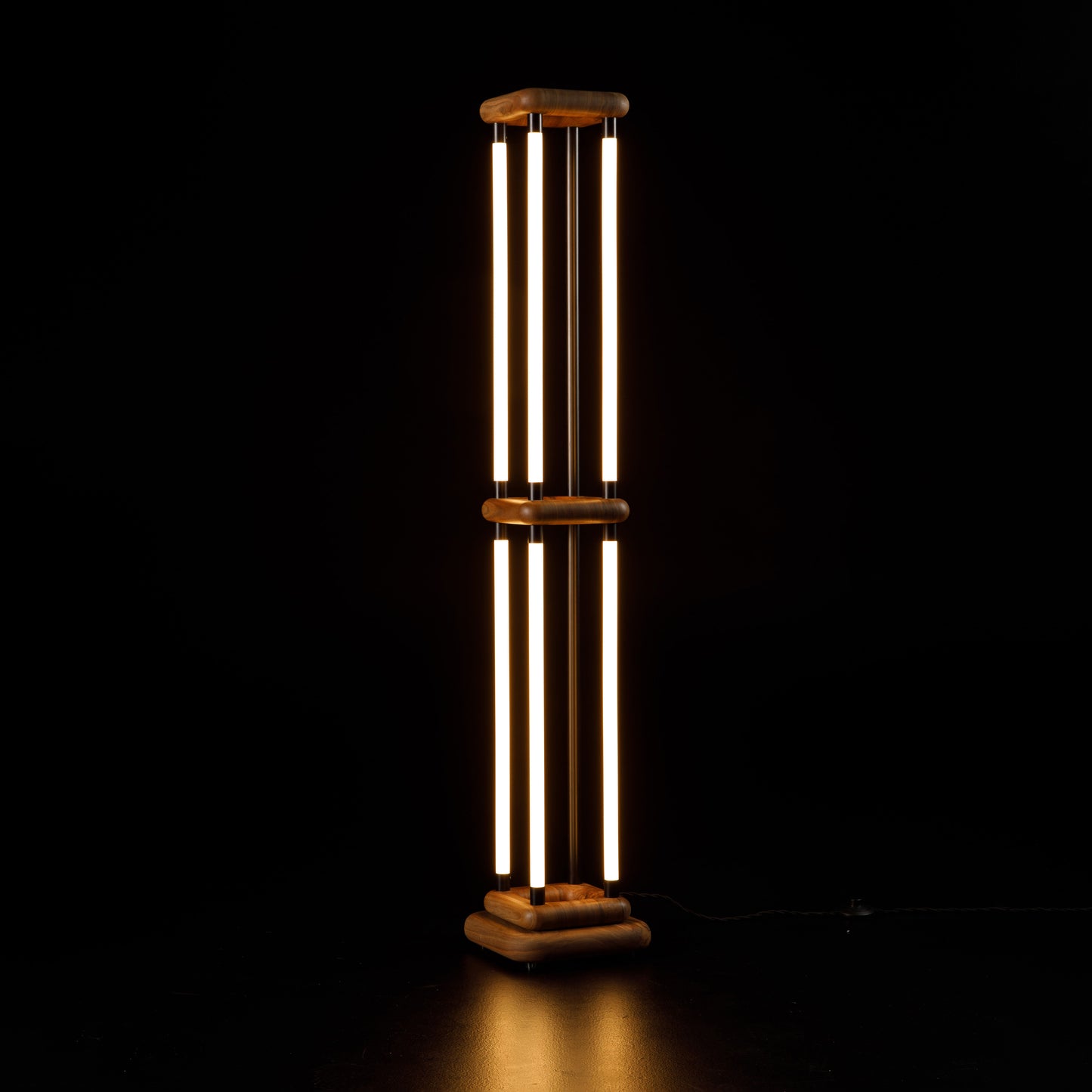 wood based floor lamp