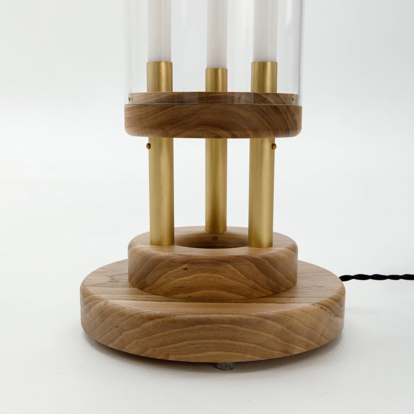 walnut floor lamp