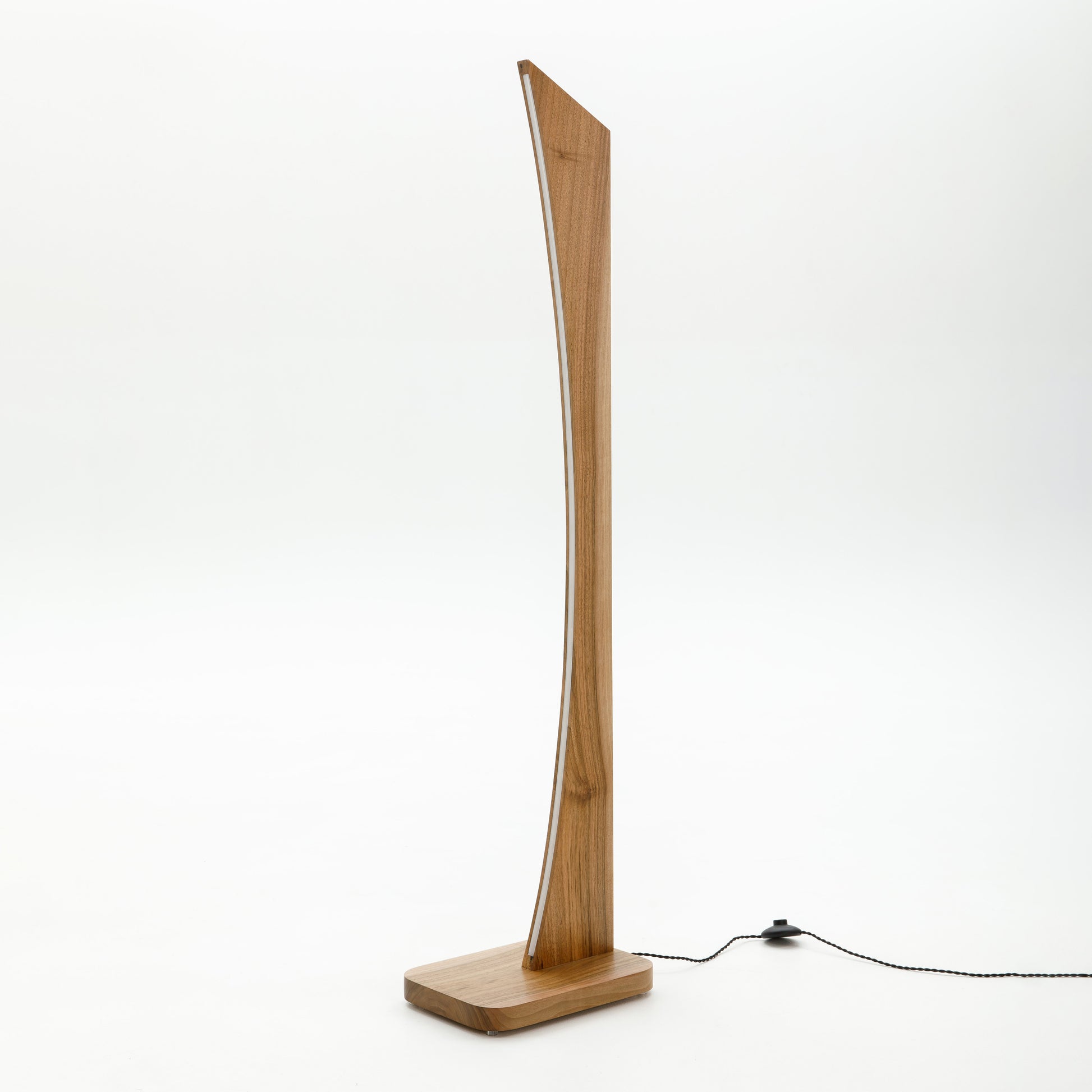 natural wood floor lamp