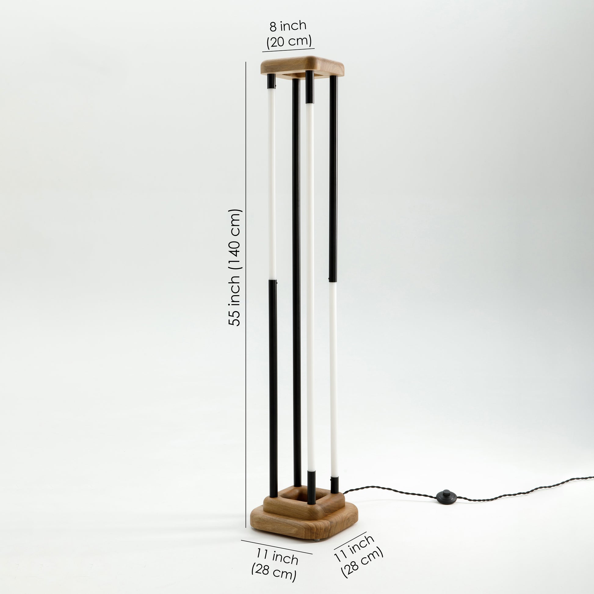 dimensions of a tall floor lamp