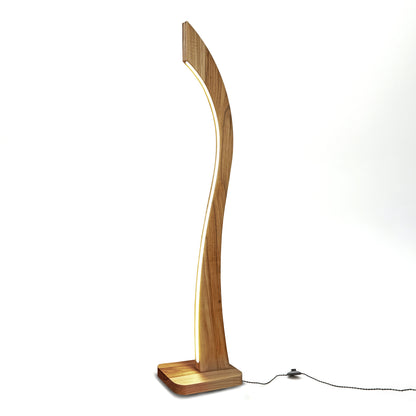 wooden floor lamp